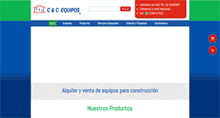 Desktop Screenshot of cycequipos.com