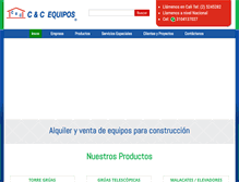 Tablet Screenshot of cycequipos.com